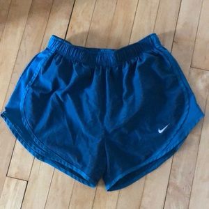 Nike blue womens medium dry fit athletic shorts